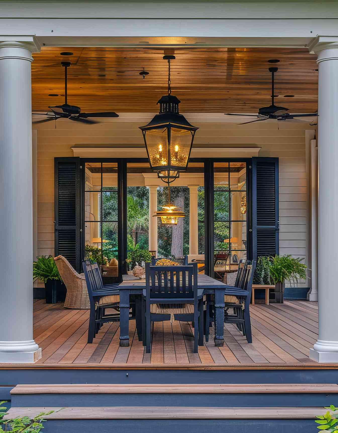 Charleston home porch with inviting outdoor seating